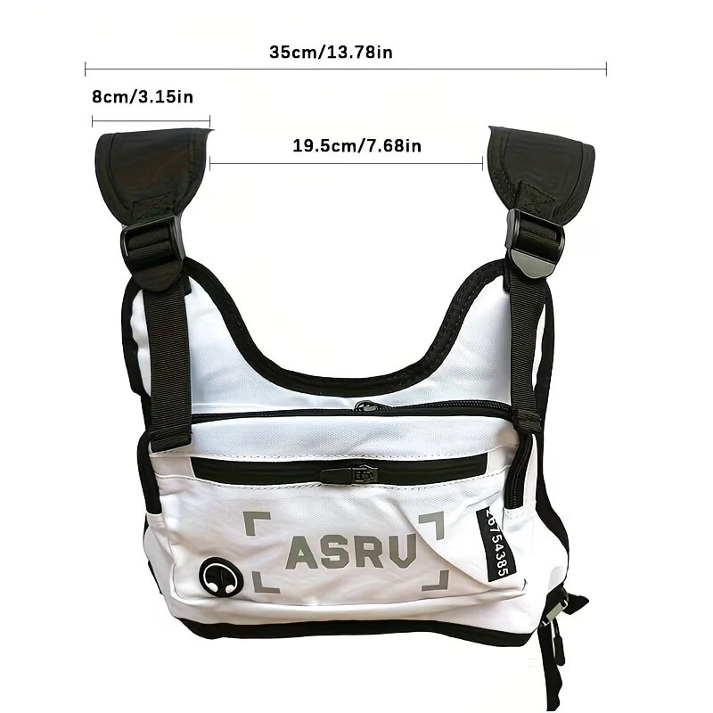 Men's Tactical Chest Bag Outdoor Gym Vest Reflective Safety Waterproof Cycling Pack Multi-function Male Phone Case Casual Sports Bag — view 7