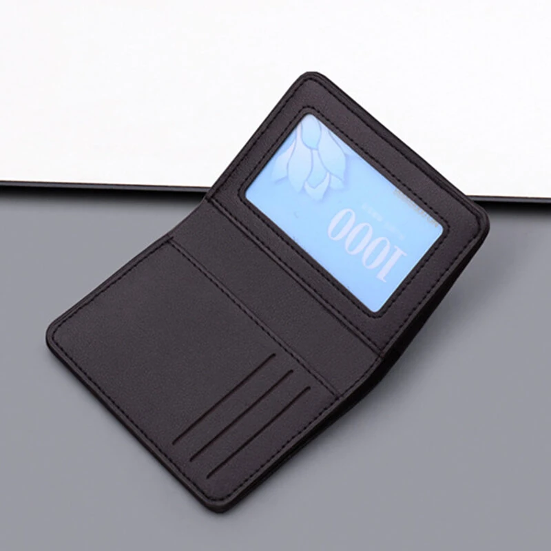 Men's Vertical Wallet Thin PU Leather Anti-magnetic Clip Wallet Simple Style Urban Daily Combination 5 Card Slots Available — view 4