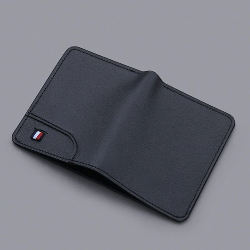 Men's Vertical Wallet Thin PU Leather Anti-magnetic Clip Wallet Simple Style Urban Daily Combination 5 Card Slots Available — view 5