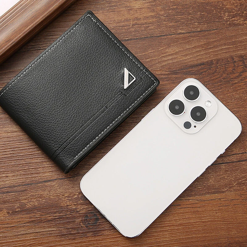 Men Short Wallet Business Casual Soft Leather Wallet Classic Retro Horizontal Wallet Large Capacity Fashion Purse With Card Slot — view 4