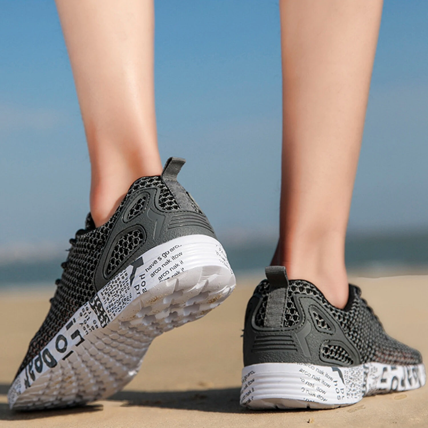 Men's Breathable Mesh Running Shoes Summer Sport Sneakers Casual Walking Wading Shoes For Outdoor Sport Cycling Shoes — view 10
