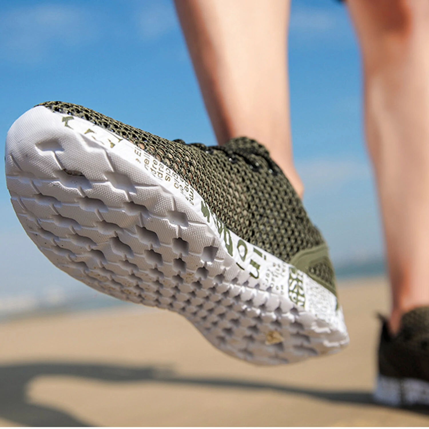 Men's Breathable Mesh Running Shoes Summer Sport Sneakers Casual Walking Wading Shoes For Outdoor Sport Cycling Shoes — view 11