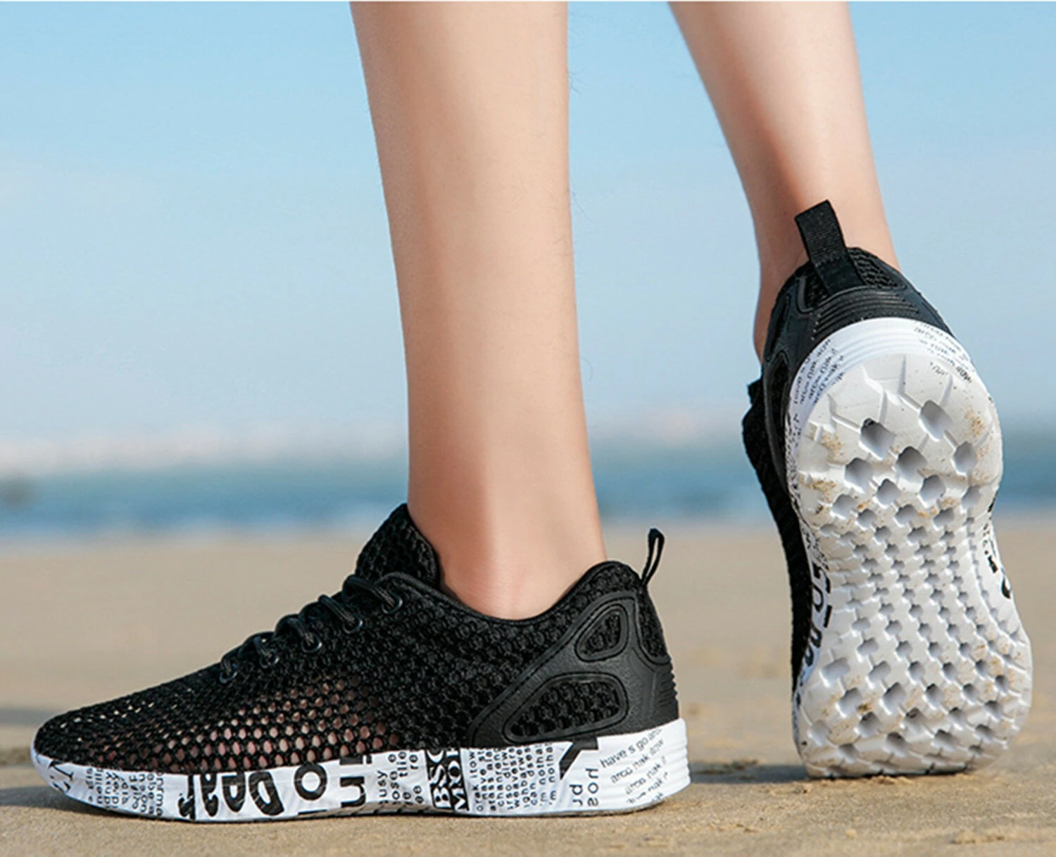 Men's Breathable Mesh Running Shoes Summer Sport Sneakers Casual Walking Wading Shoes For Outdoor Sport Cycling Shoes — view 8