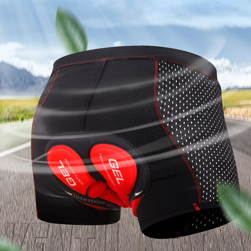 Men's Cycling Pant 3D Gel Breathable Shockproof Elastic Sweat-absorbent Sport Shorts Underpants for Bicycle — view 8