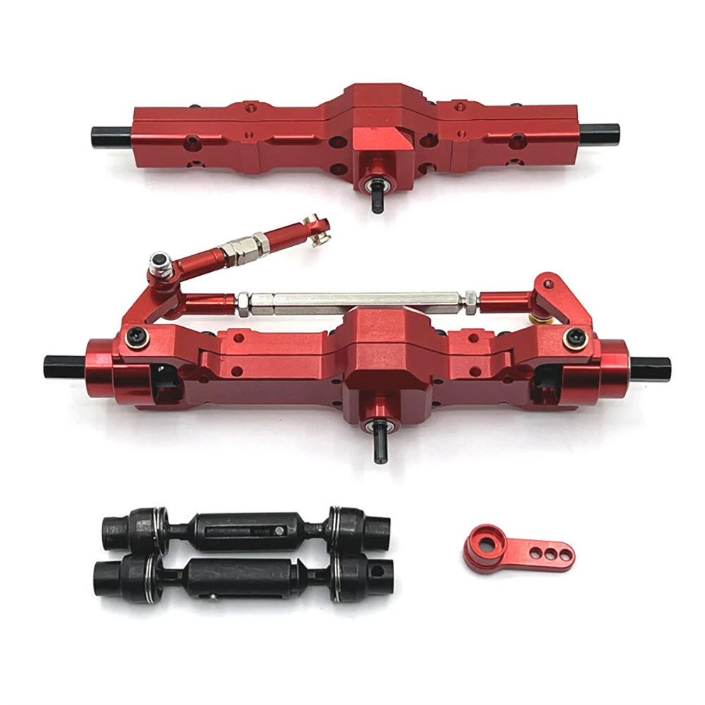 Metal Upgrade Kit Front Rear Bridge Drive Shaft for WPL 1/10 C74 1/16 RC Car Parts — view 2