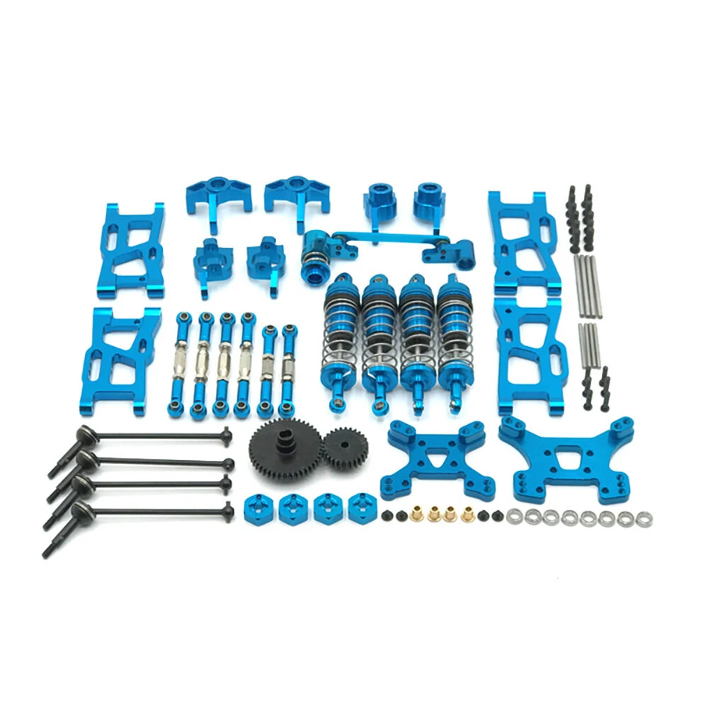 Metal Upgrade Parts WLtoys 144001 144010 124017 124019 Rlaarlo 1/14 1/12 AM X12 RC Car Shock Tower Arm Rod Kits — view 4