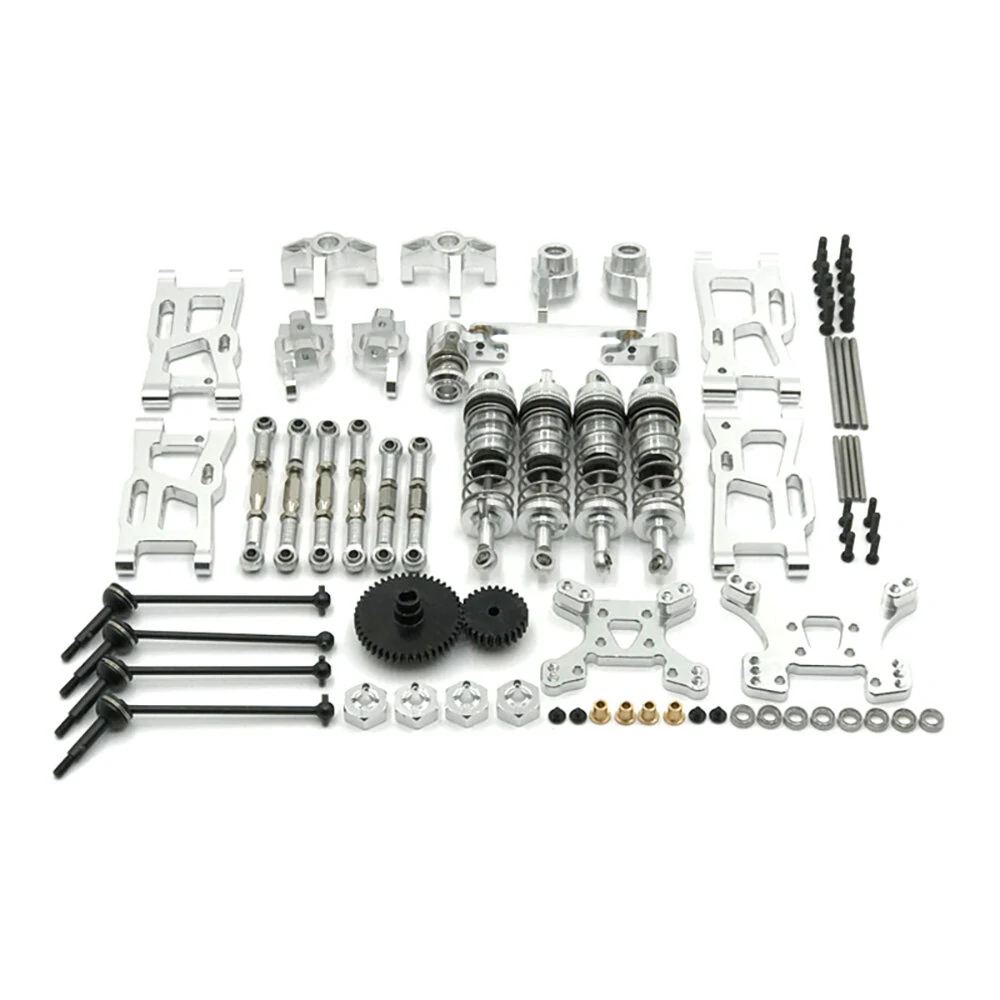 Metal Upgrade Parts WLtoys 144001 144010 124017 124019 Rlaarlo 1/14 1/12 AM X12 RC Car Shock Tower Arm Rod Kits — view 6
