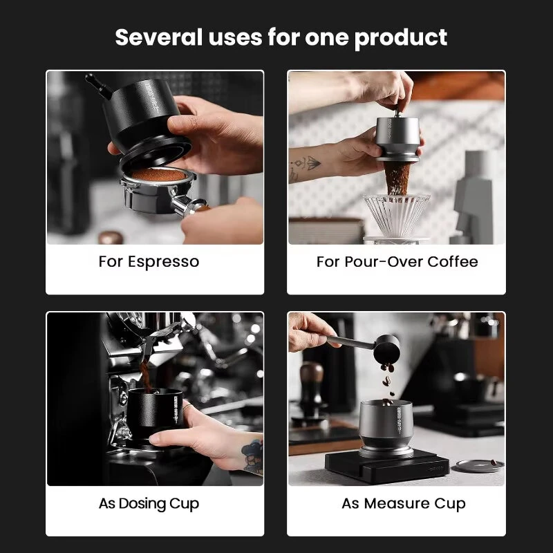 MHW-3BOMBER 51-54mm Shaker Funnel Coffee Dosing Cup Multifunctional Measuring Coffee Cup for Home Barista Use — view 5