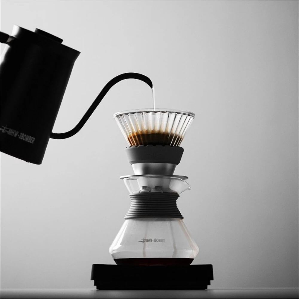 MHW-3BOMBER Aroma Coffee Server 500ml Fragrance-Retaining Coffee Pot Pour-Over Sharing Pot High Borosilicate Glass Coffee Pot — view 3