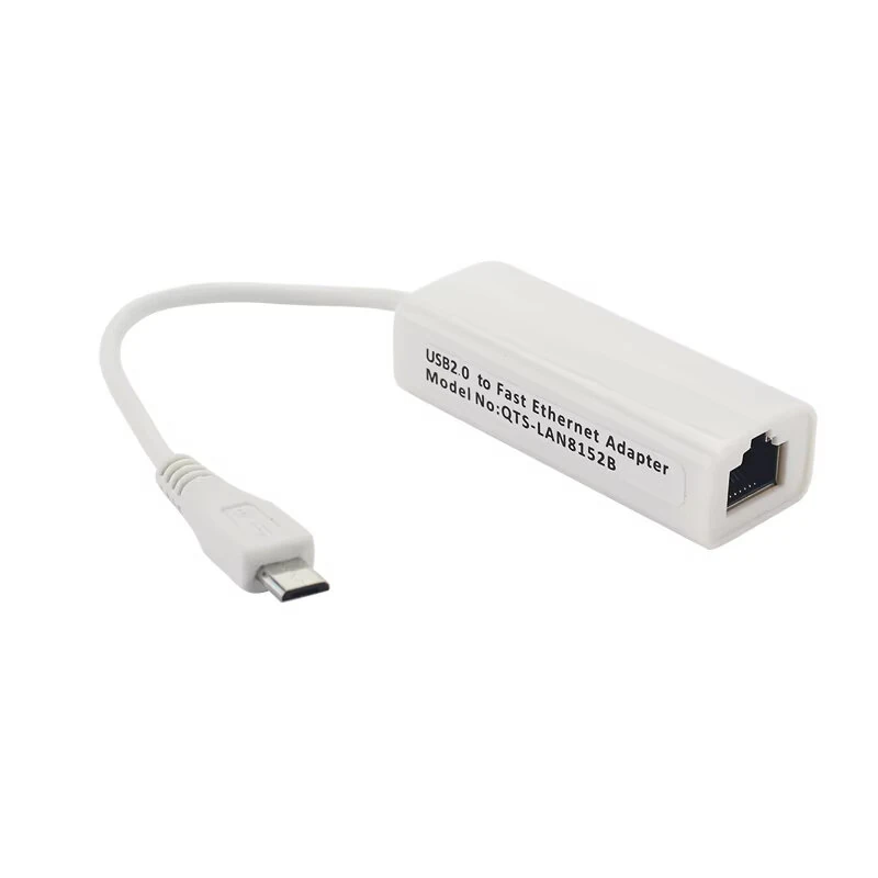 Micro USB to RJ45 Ethernet LAN Adapter 100Mbps Network Converter for Raspberry Pi Zero W / 1.3 — view 2