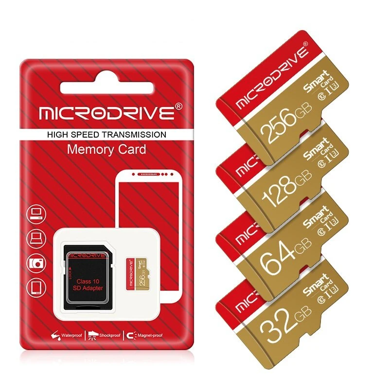 Microdrive CLASS10 High Speed TF Memory Card 32GB 64GB 128GB 256GB Micro SD Card Flash Card Smart Card for Driving Recorder Phone Camera — Microdrive