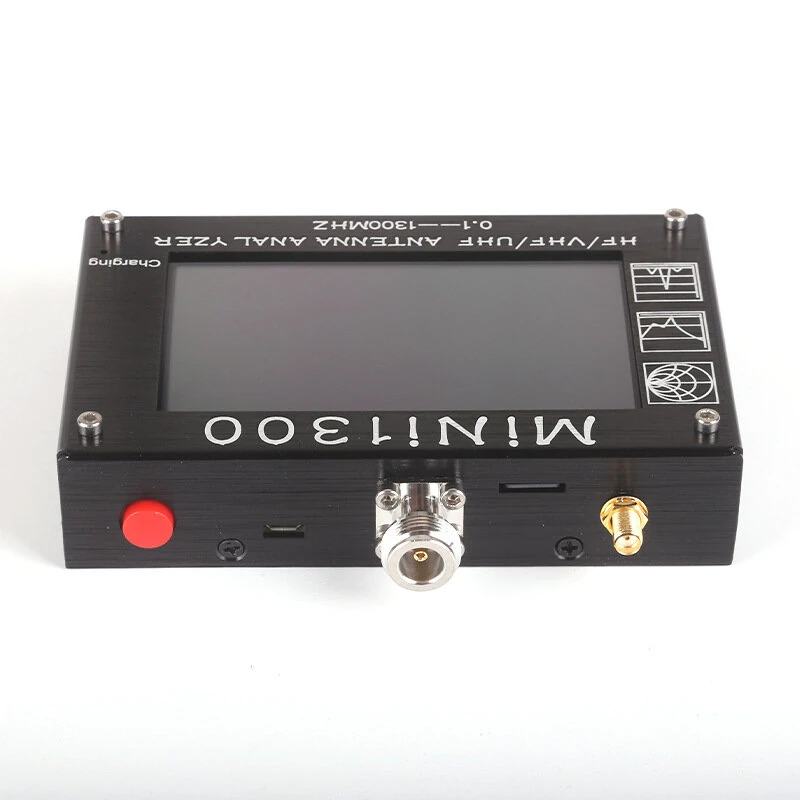 Mini 1300 Portable Antenna Analyzer 0.1-1300MHz SWR Meter Frequency Scan S21 Spectrum Analyzer TDR LC Meter Signal Generator USB Rechargeable VNA — view 3