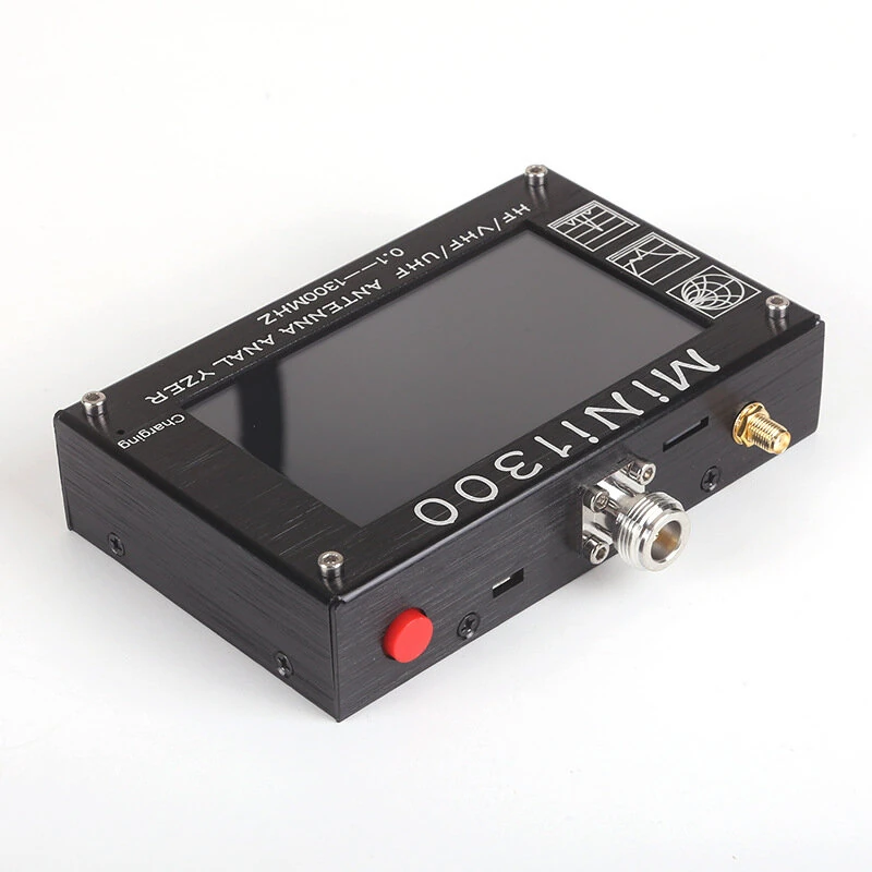 Mini 1300 Portable Antenna Analyzer 0.1-1300MHz SWR Meter Frequency Scan S21 Spectrum Analyzer TDR LC Meter Signal Generator USB Rechargeable VNA — view 4