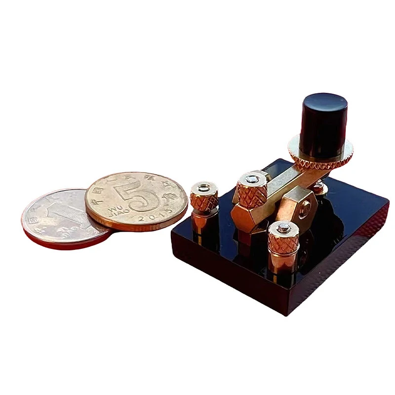 Mini CW Small Electric Key Short Wave Morse Code CW Transmission Manual Electric Key — view 3