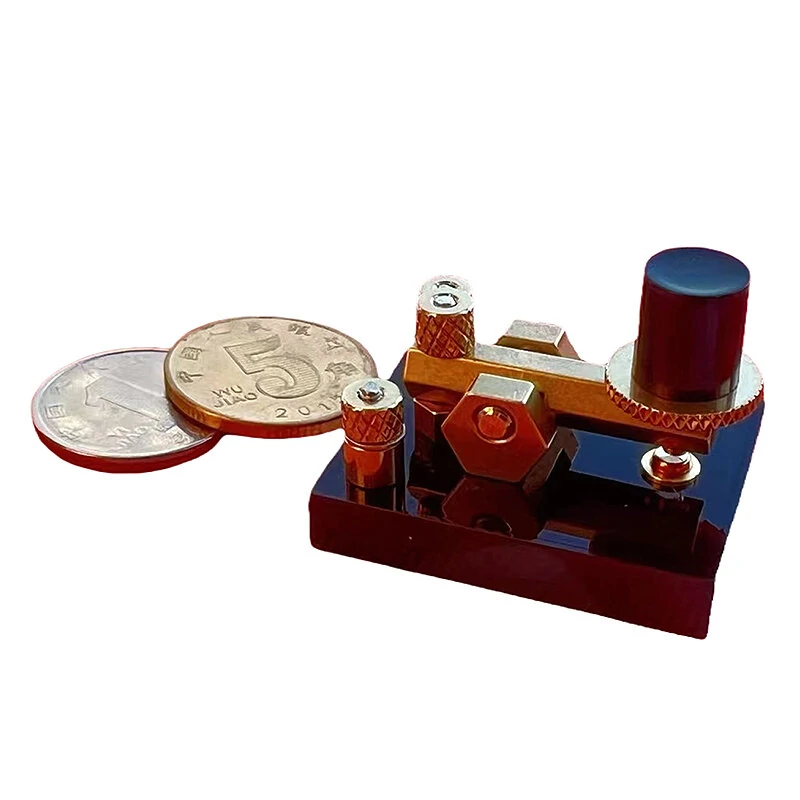 Mini CW Small Electric Key Short Wave Morse Code CW Transmission Manual Electric Key — view 5