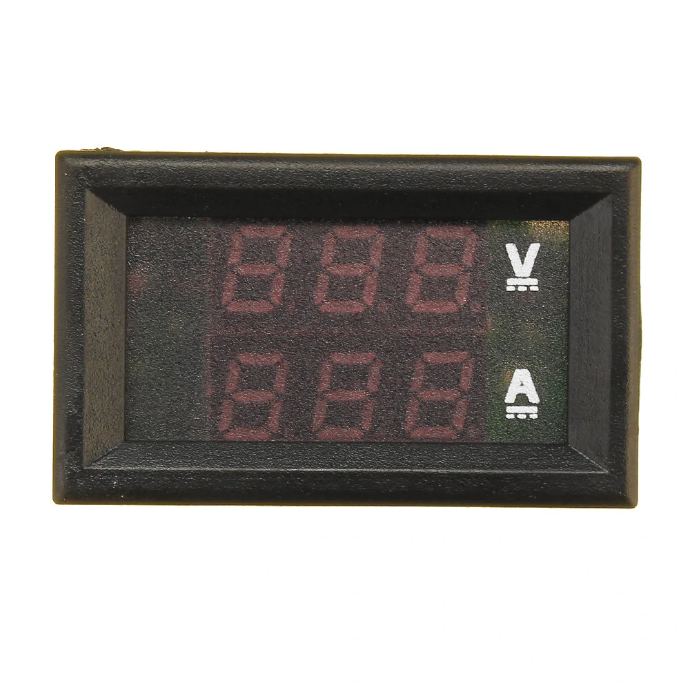 Mini Digital Voltmeter Ammeter DC 100V 10A Voltmeter Current Meter Tester Blue+Red Dual LED Display — view 4