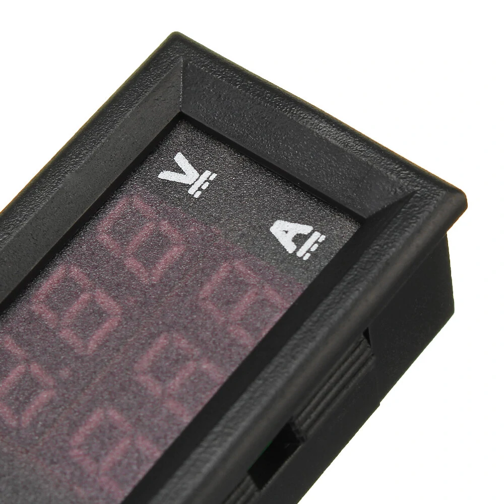Mini Digital Voltmeter Ammeter DC 100V 10A Voltmeter Current Meter Tester Blue+Red Dual LED Display — view 6