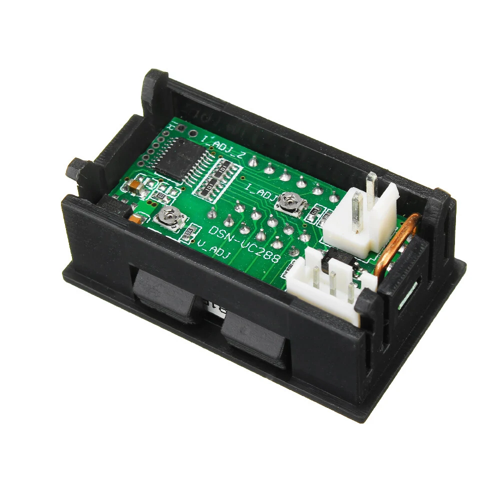 Mini Digital Voltmeter Ammeter DC 100V 10A Voltmeter Current Meter Tester Blue+Red Dual LED Display — view 9