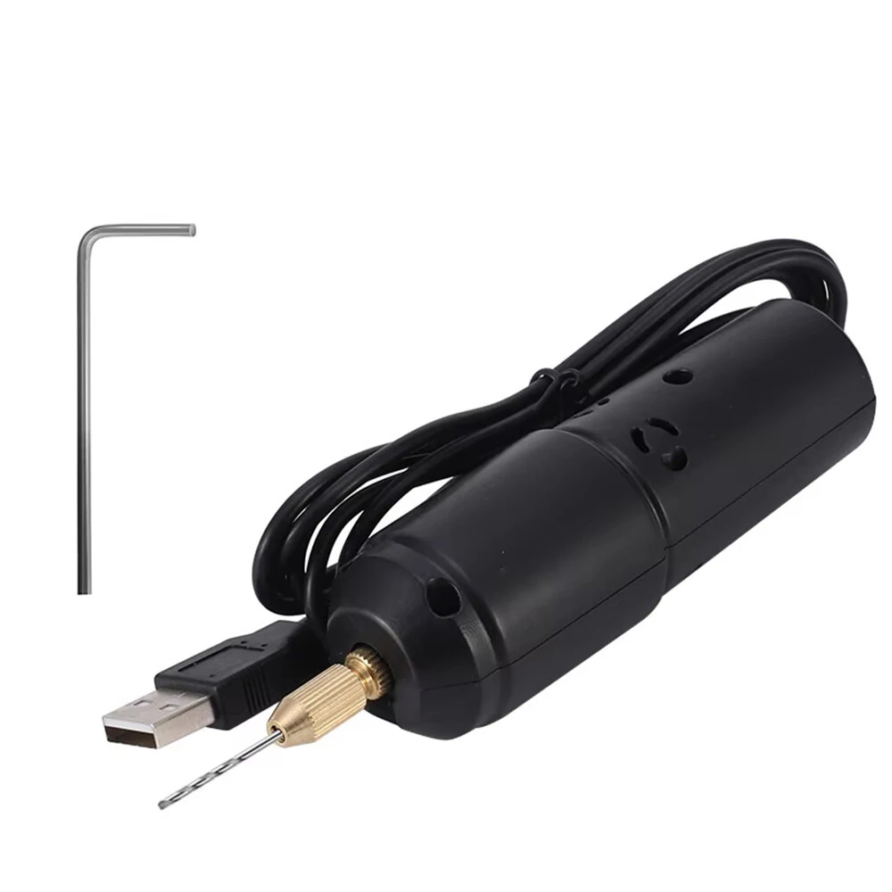 Mini Electric Portable USB Drill Handheld Engraving Pen Rotary Tool Kit Lightweight for DIY Jewelry Carving Craft Cutting Grinding Polishing Drilling Wood Acrylic — view 2