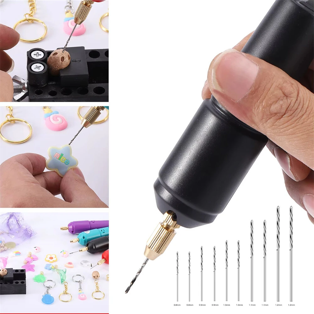 Mini Electric Portable USB Drill Handheld Engraving Pen Rotary Tool Kit Lightweight for DIY Jewelry Carving Craft Cutting Grinding Polishing Drilling Wood Acrylic — view 3