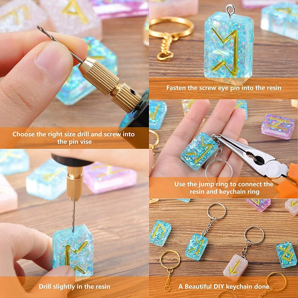 Mini Electric Portable USB Drill Handheld Engraving Pen Rotary Tool Kit Lightweight for DIY Jewelry Carving Craft Cutting Grinding Polishing Drilling Wood Acrylic — view 4