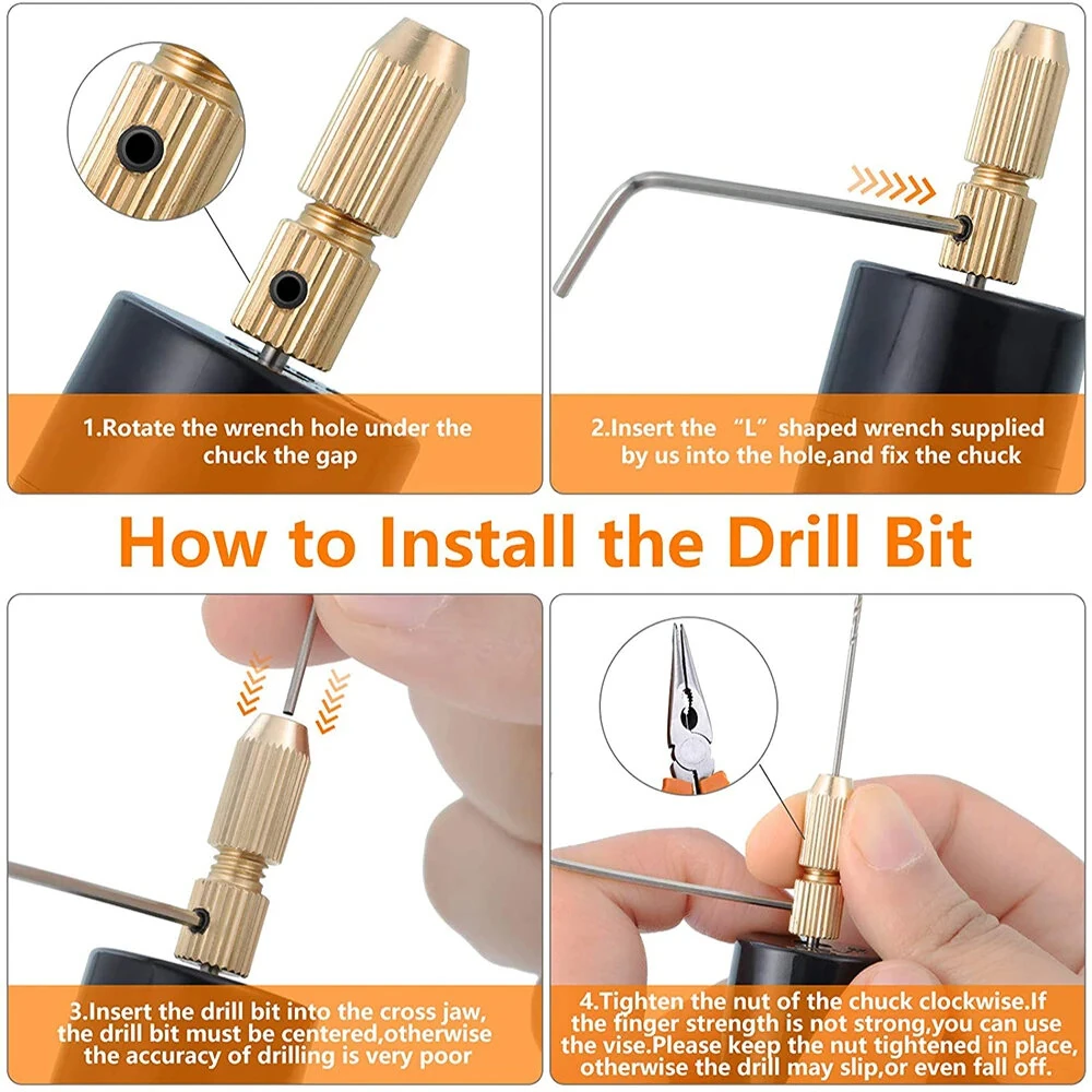 Mini Electric Portable USB Drill Handheld Engraving Pen Rotary Tool Kit Lightweight for DIY Jewelry Carving Craft Cutting Grinding Polishing Drilling Wood Acrylic — view 5