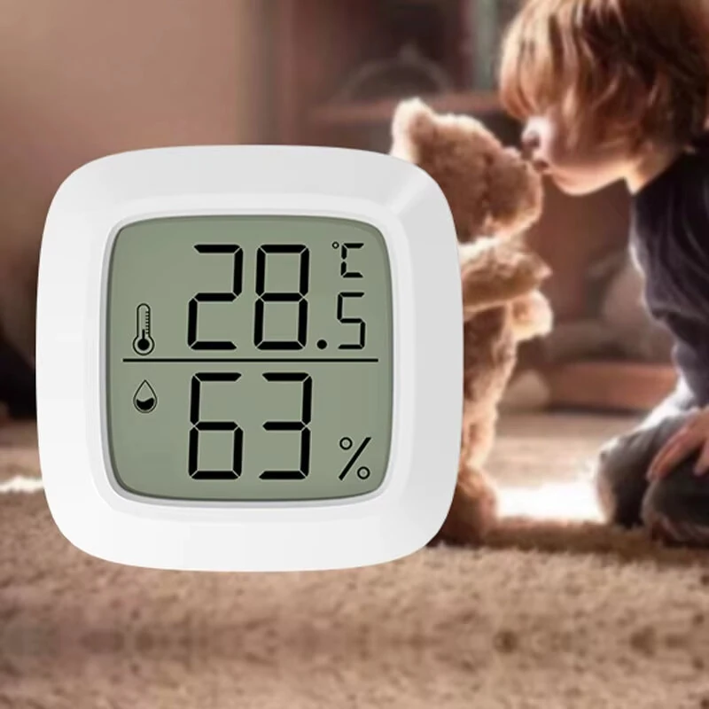 Mini LCD Digital Thermometer Hygrometer Indoor Room Temperature And Humidity Meter Sensor Meter Home Thermometer — view 3