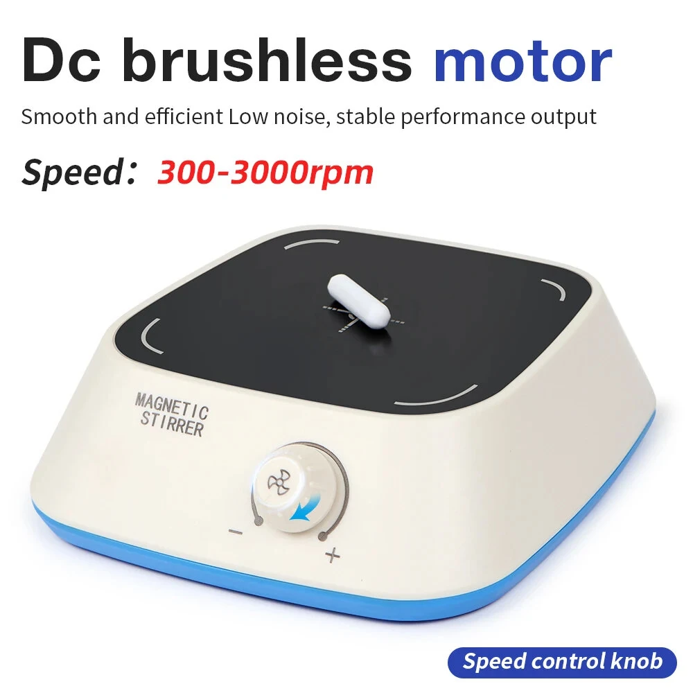 Mini Magnetic Stirrer Lab Mixer 3L 3000RPM Portable Liquid Stirrer Plate With Quiet Brushless Motor Stir Bar EU Plug — view 5