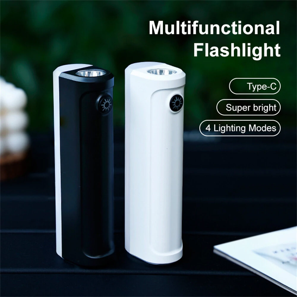 Mini Multifunction Flashlight Strong Light Rechargeable Super Bright LED Light Portable Travel Car Multi-function Light — view 2