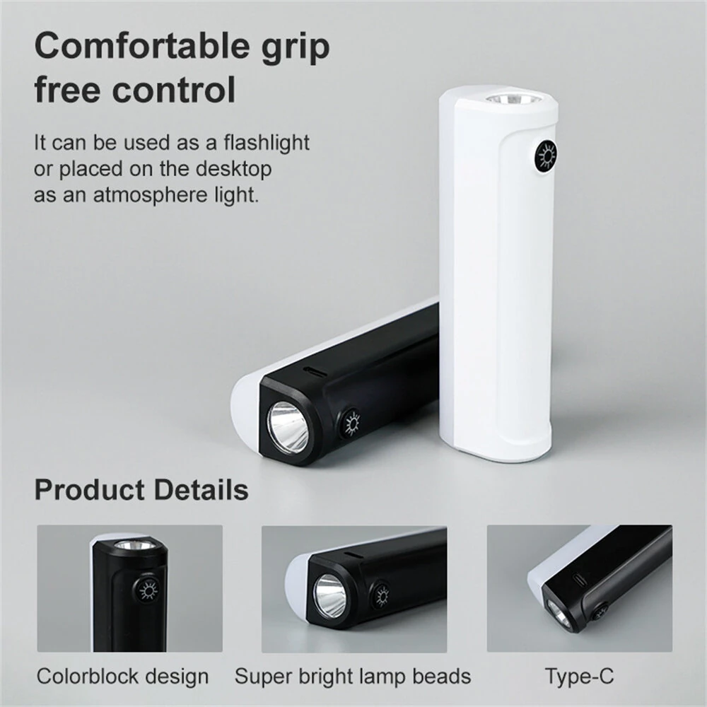 Mini Multifunction Flashlight Strong Light Rechargeable Super Bright LED Light Portable Travel Car Multi-function Light — view 3