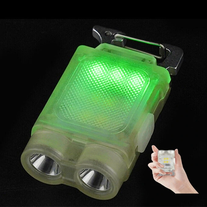 Mini Multifunctional Hat Clip Light Dual Light Source Pocket Flashligh LED Headlight For Outdoor Night Fishing Camping Hiking Emergency Light — image 1