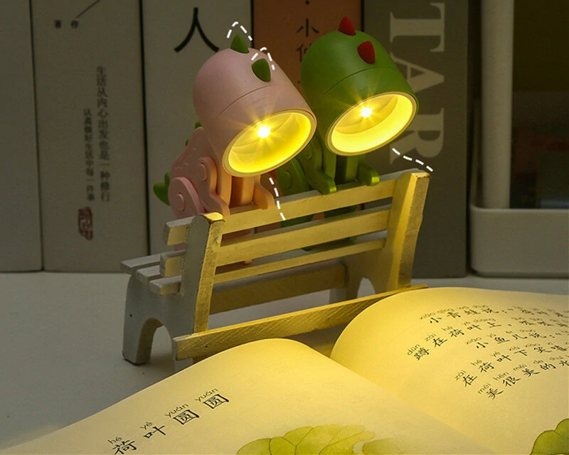 Mini Night Light LED Adjustable Desk Lamp Book Light Dog Deer Cute Pet Light Eye Protection Table Lamp Home Room Decor — view 9