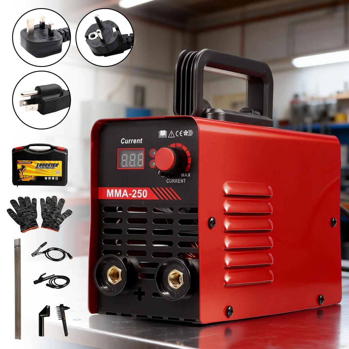 Mini Portable ARC MMA 250 Amp IGBT Inverter Welder Electric Welding Machine — image 1