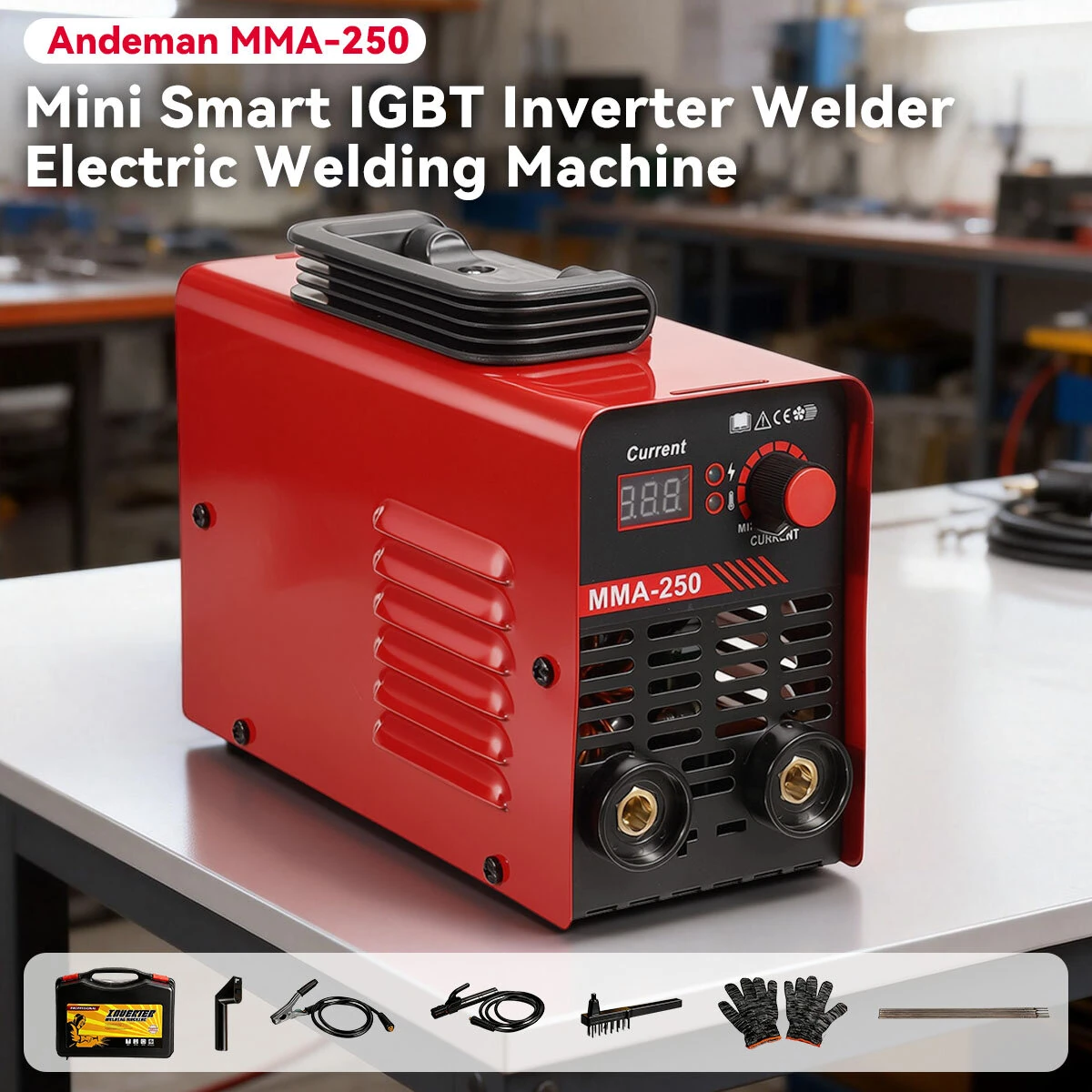 Mini Portable ARC MMA 250 Amp IGBT Inverter Welder Electric Welding Machine — view 2