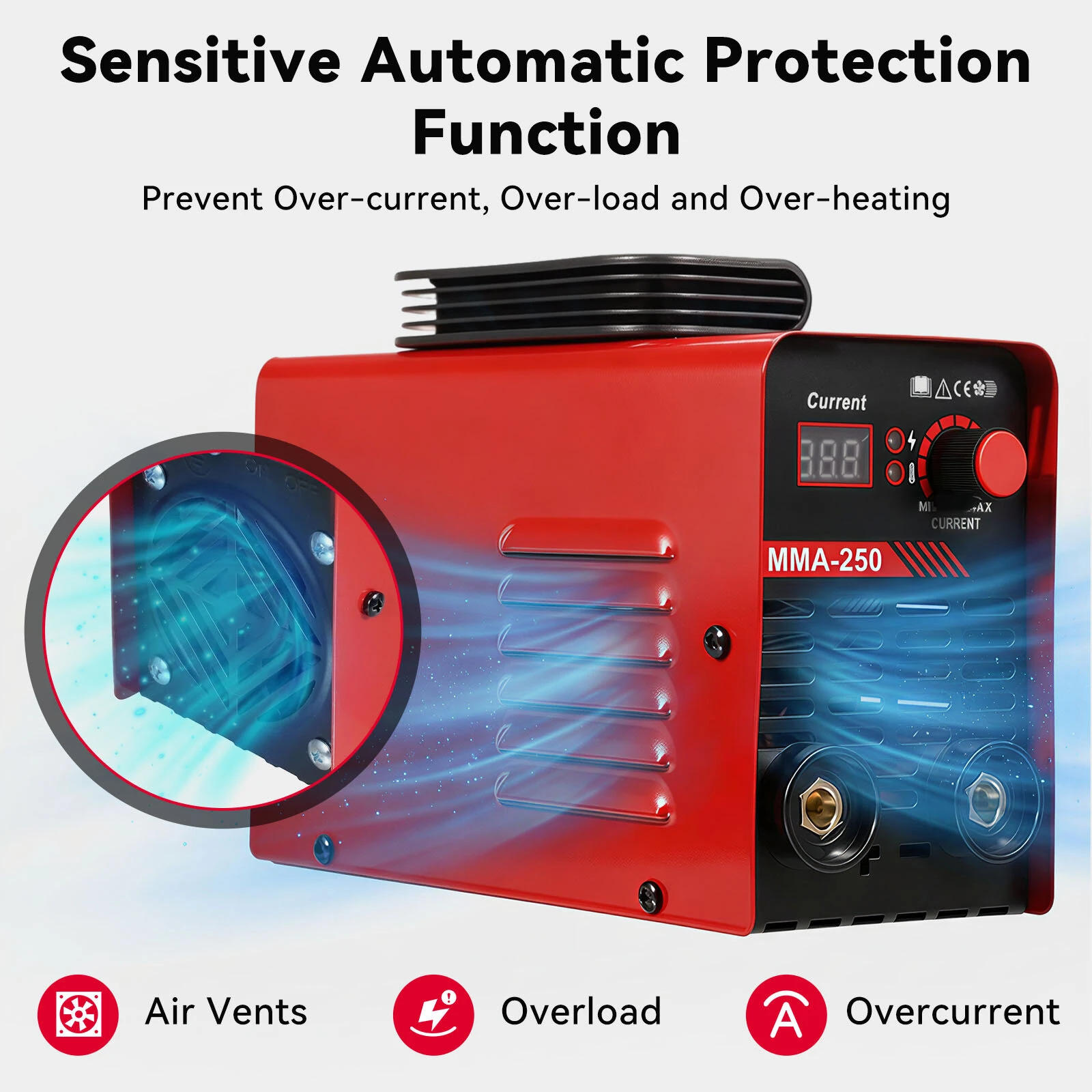 Mini Portable ARC MMA 250 Amp IGBT Inverter Welder Electric Welding Machine — view 4