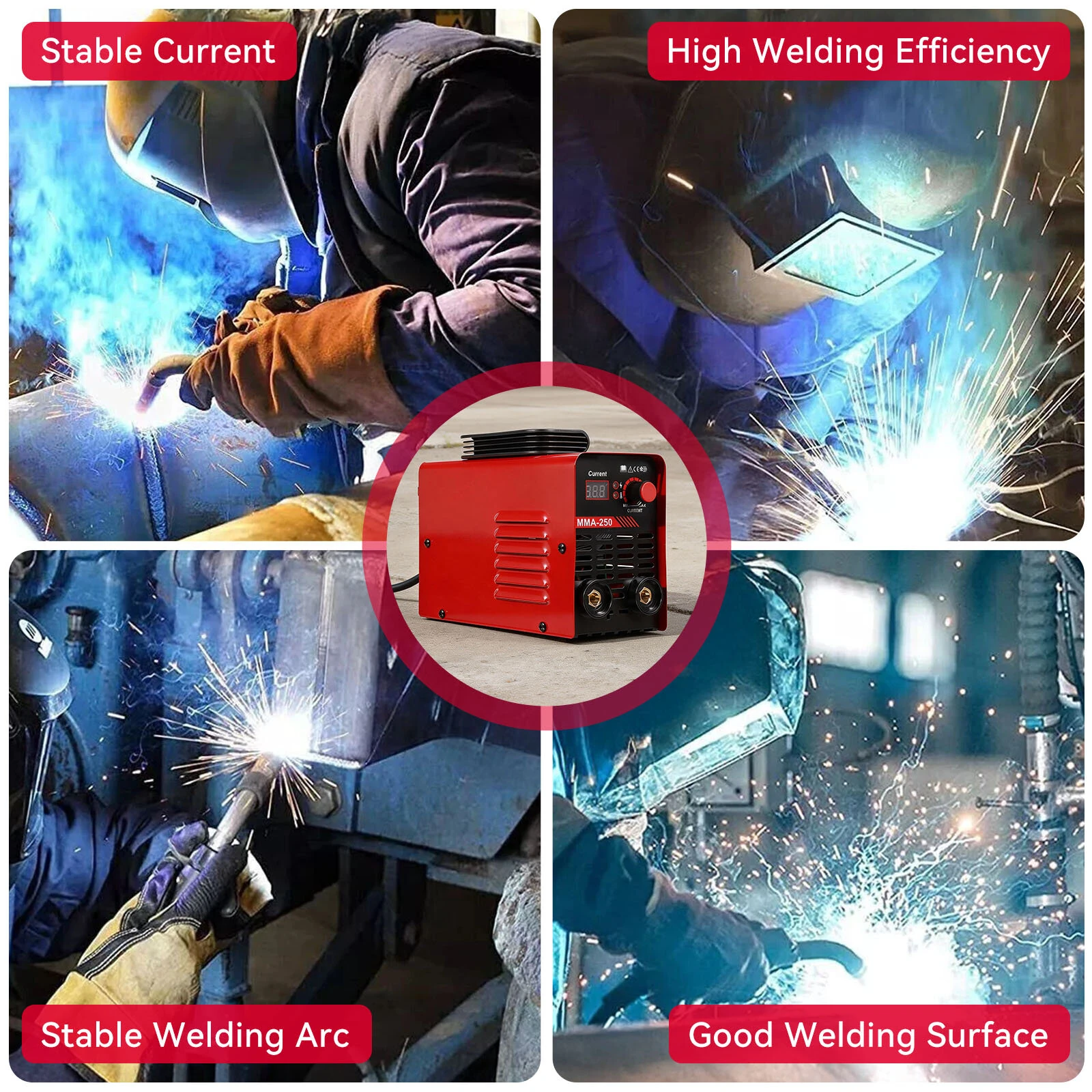 Mini Portable ARC MMA 250 Amp IGBT Inverter Welder Electric Welding Machine — view 5