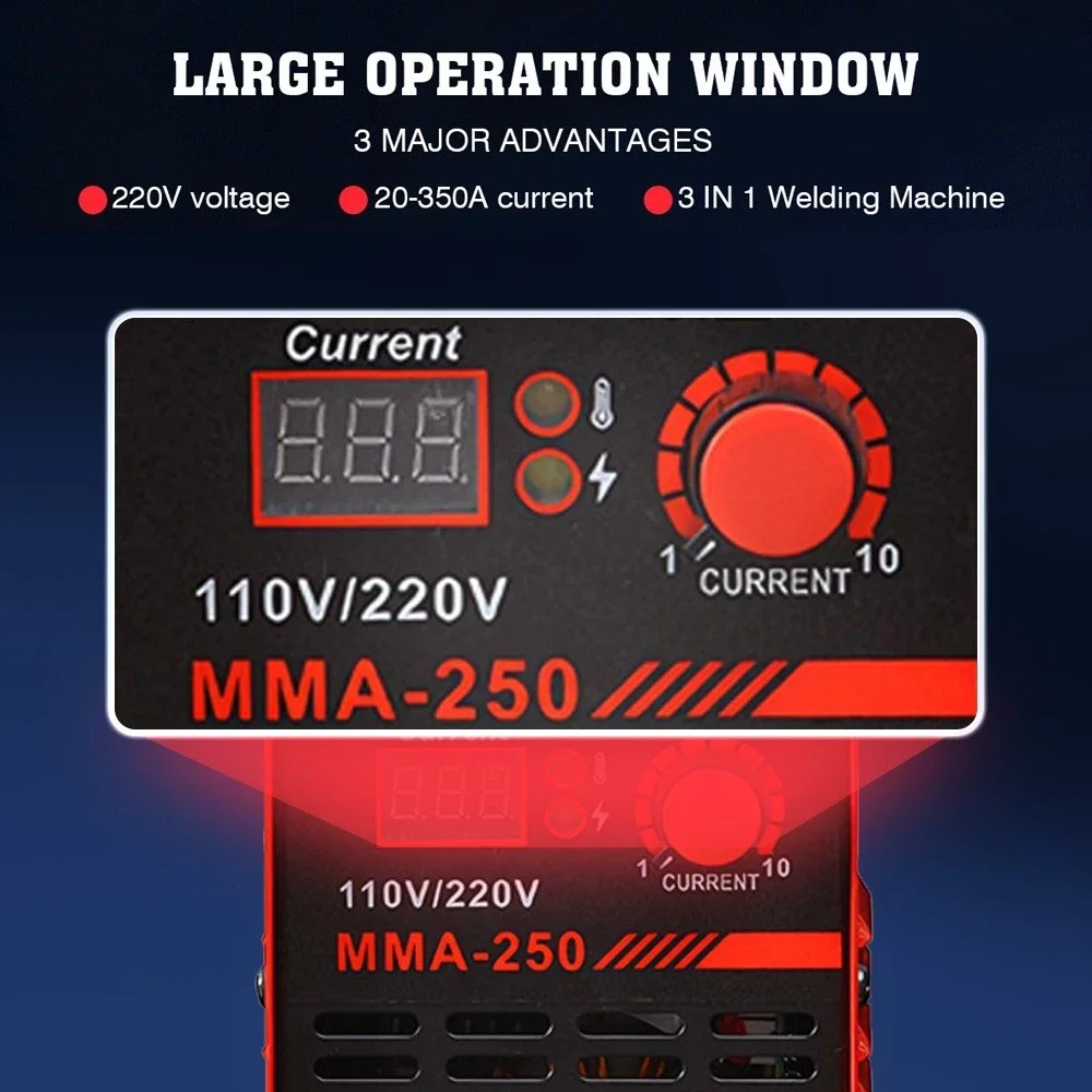 Mini Portable ARC MMA 250 Amp IGBT Inverter Welder Electric Welding Machine — view 9