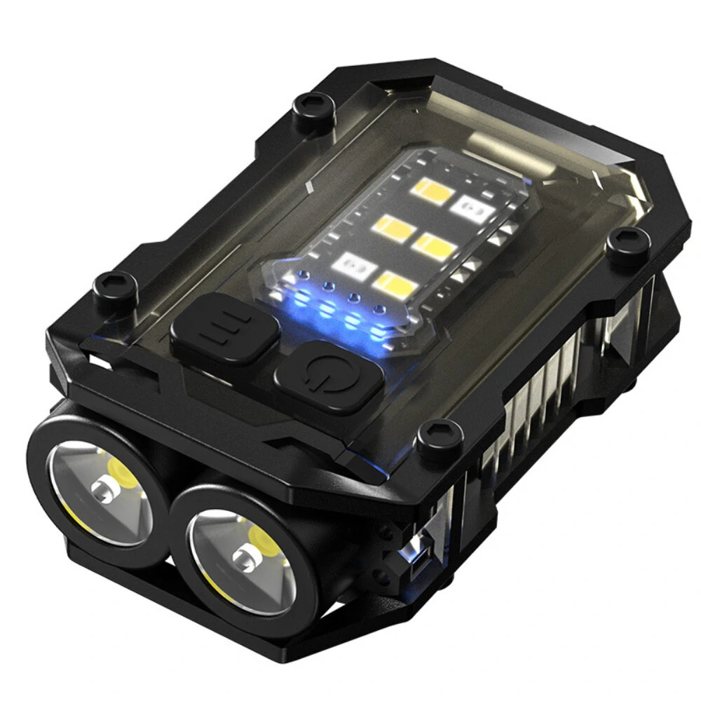 Mini Portable Keychain Flashlight Type-c Rechargeable EDC Torch with Magnet 6 Modes Powerful Work Light Camping Pocket Lantern — view 11