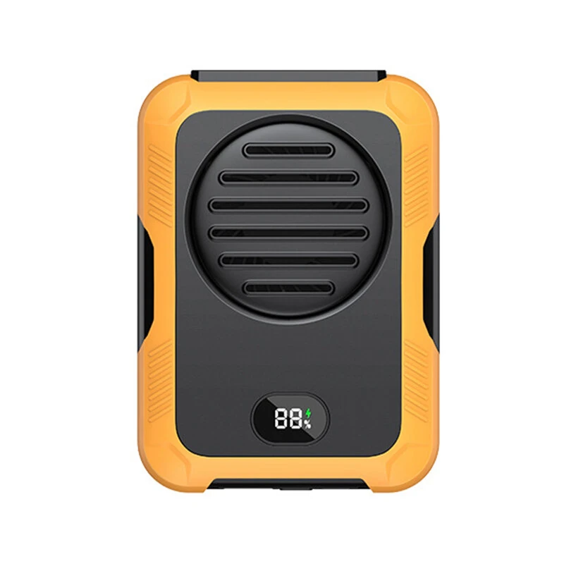 Mini Portable USB Rechargeable Fan 2000mAh Hanging Neck Waist Fan for Outdoor Camping Hiking Climbing Running Sports — view 2