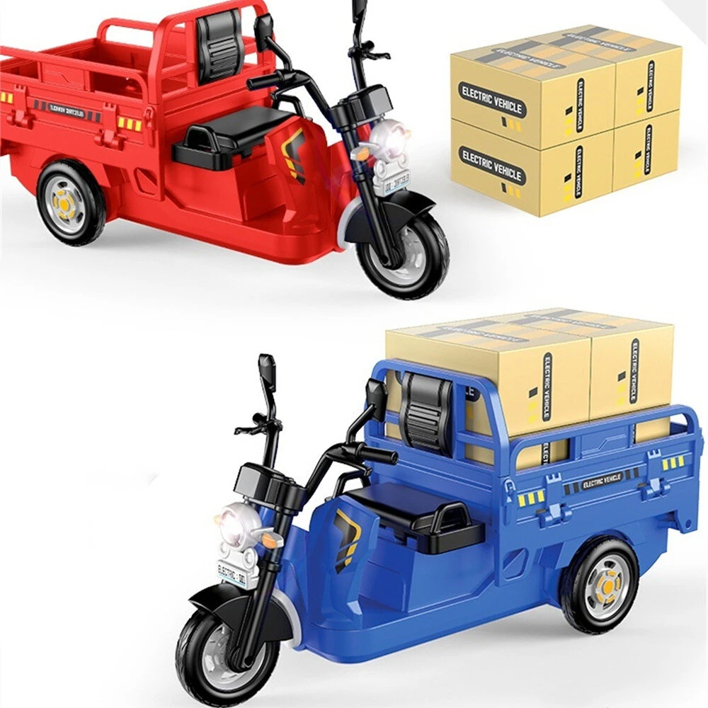 Mini RC Car Tricycle 2.4G Children Remote-Controlled Simulation Model Sound LED Light Three Bounces Pulling Truck Ornaments Gifts Vehicles Models Toys — view 9