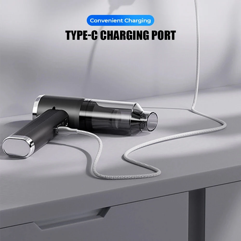 Mini Turbo Fan Handheld Wireless Car Vacuum Cleaner Four-in-one Inflation Vacuuming Blowing Deflation High Power Portable Air Gun — view 10