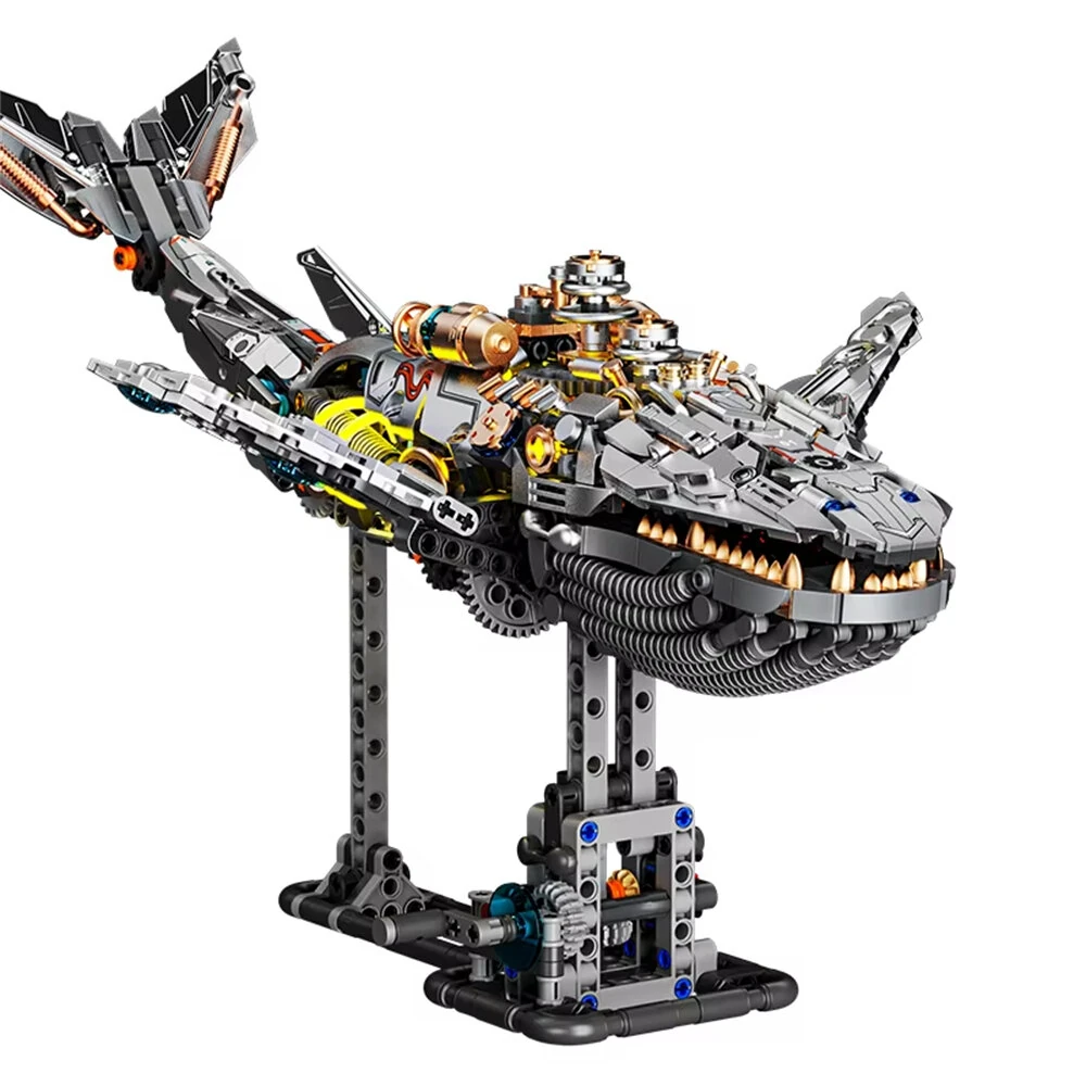 MJ 13059 Mechanical Whale 13085 Mechanical Octopus 13057 Mechanical Devil Fish 13095 Mechanical Cobra King DIY Technical Creative Assembled Building Block Kit Kids Educational STEM Toys Christmas Gifts — Pricio