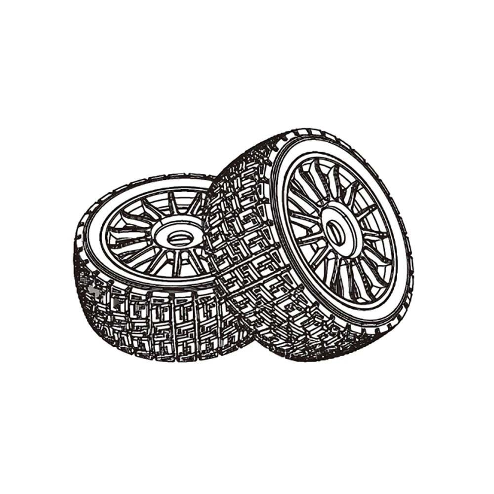 MJX 7304 RC Car Original Parts Wheel Tire P73300A P73300B2 — image 1