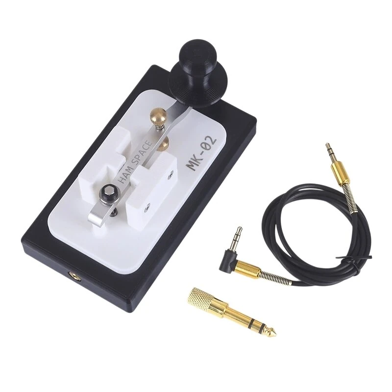 MK-02 Mini Shortwave Radio CW Key 3D-Printed High Quality Aluminum Alloy ABS Handheld Morse Code CW Key Transceiver