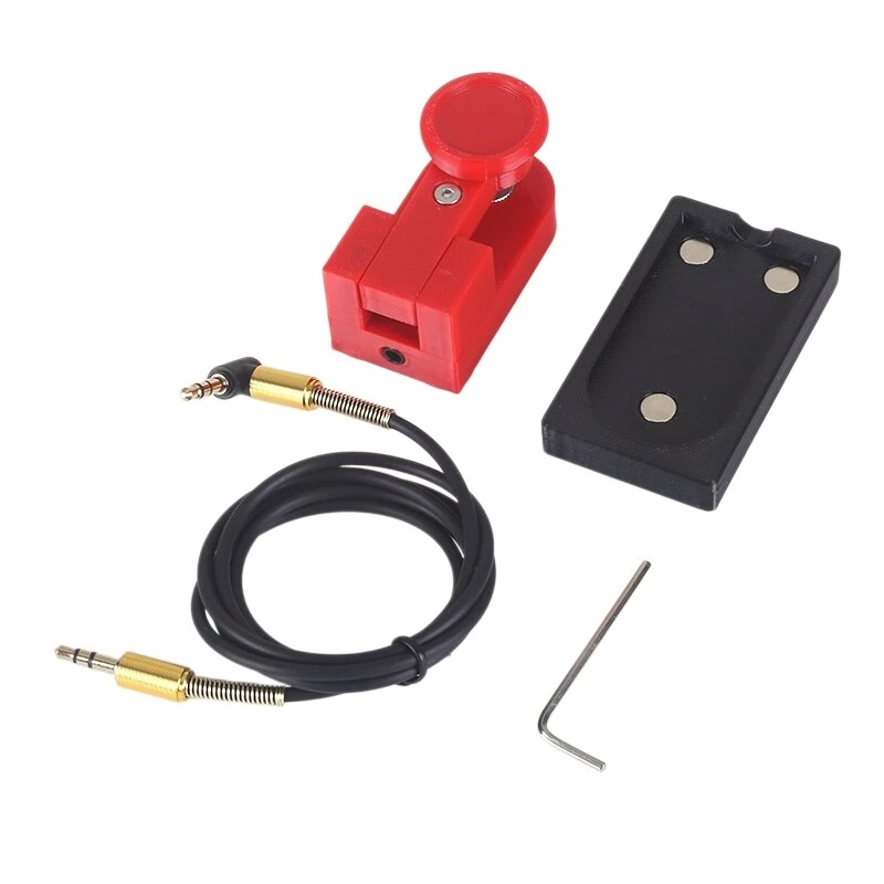 MK-05 Portable Mini Hand Keyer 3D-Printed Contact Gap Adjustable ABS Compact CW Morse Key with 3.5mm Audio Cable