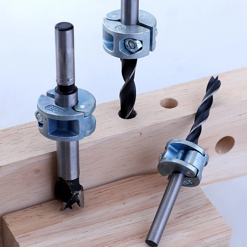 MM/Inch Drill Bit Stop Collar Set Zinc Alloy High Precision Depth Control 6mm-10mm 1/4-3/8 Inch Wrench Included Tool Accessories — view 3