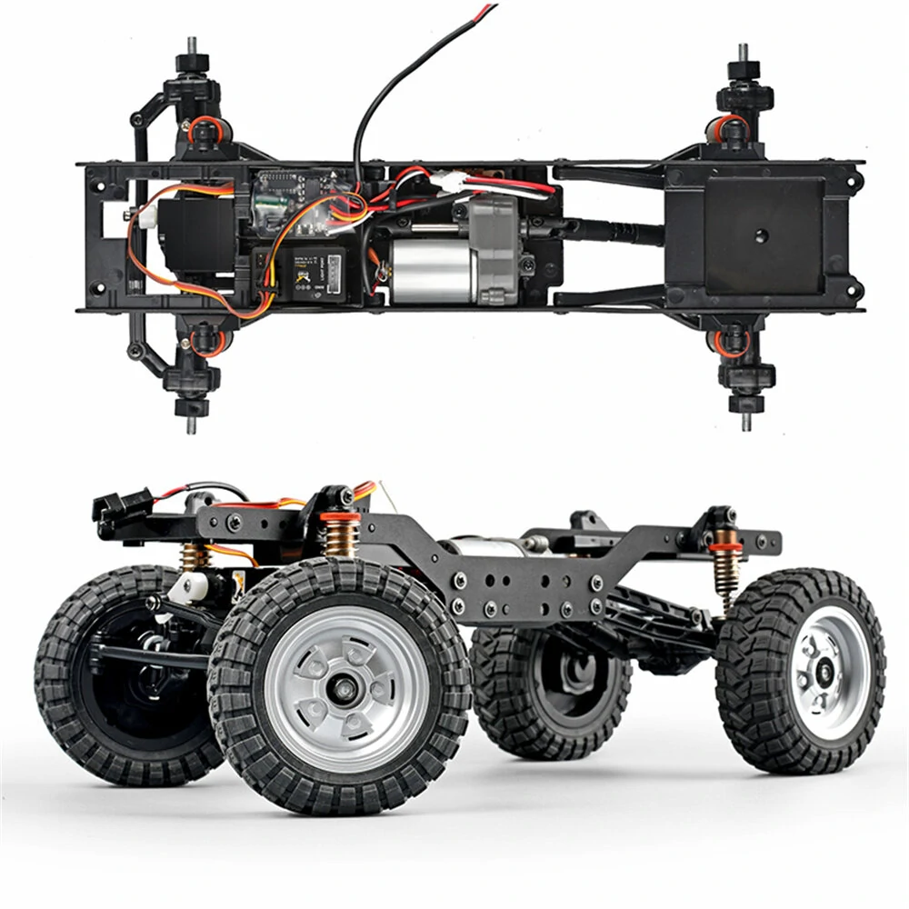 MNRC MN168 RTR 1/12 2.4G 4WD RC Car for Land Rover LED Light Off-Road Climbing Truck Rock Crawler Full Proportional Vehicles Models Toys Oil Filled Shocks — view 6