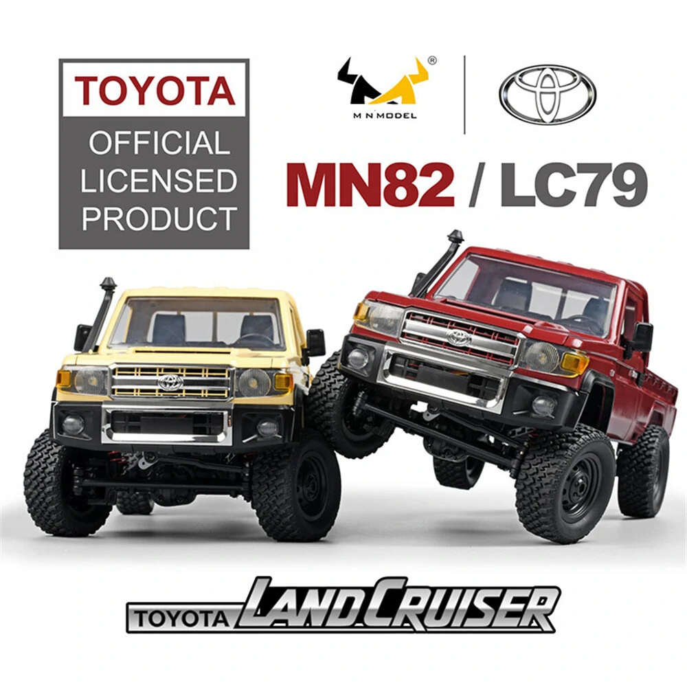 MNRC MN82 RTR 1/12 2.4G 4WD RC Car for TOYOTA Land Cruiser LC79 Rock Crawler LED Light Climbing Off-Road Truck Full Proportional Vehicles Models Toys — view 8