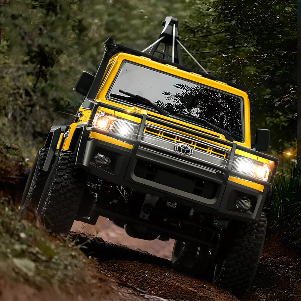MNRC MN82T 1/12 2.4G 4WD RC Car for TOYOTA LC79 Rock Crawler RTR LED Light Climbing Off-Road Truck Vehicles Models Toys — view 5