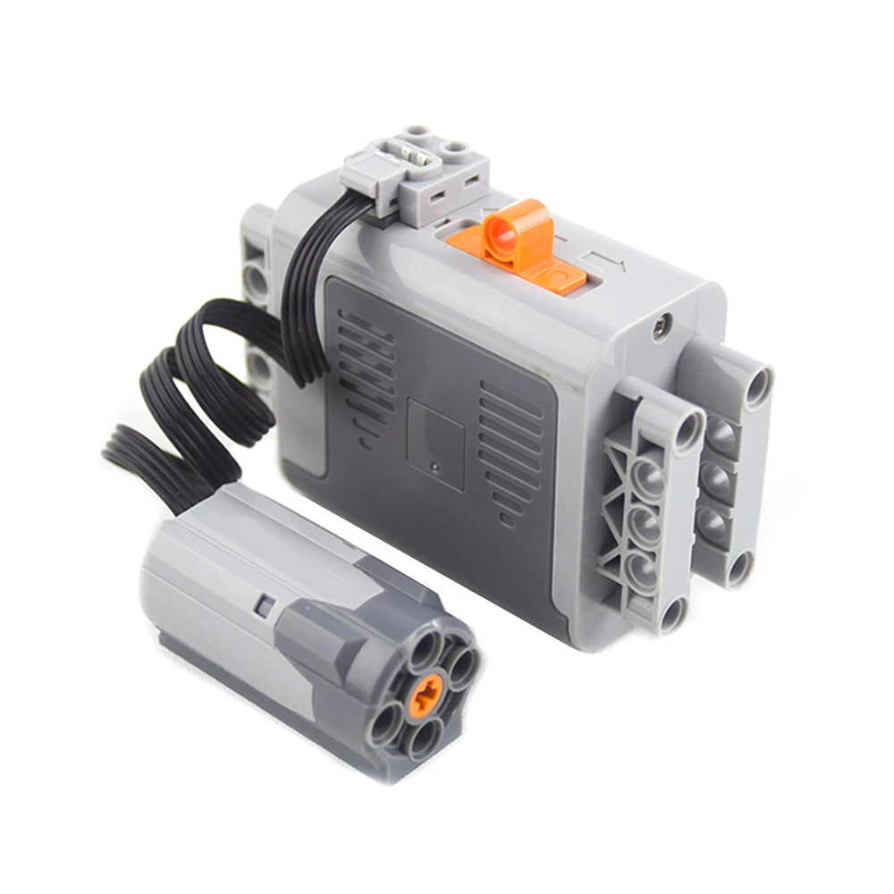 MOC Technology Building Blocks Bricks Power Functions Automotive Speed Gearbox V8 Engine Model Transmission Machinery M L Motor Battery Box DIY Assembling Toys — view 7